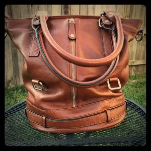 Rowallan leather bucket bag